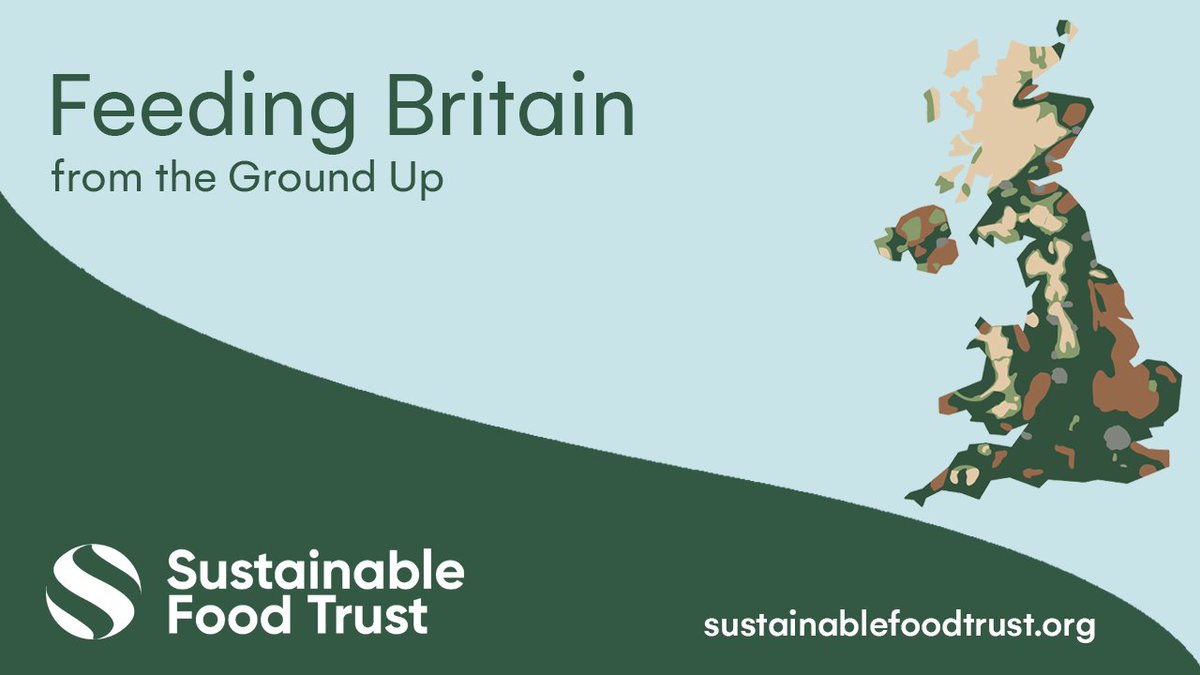 Our new report, Feeding Britain from the Ground Up, finds that if we change the way we farm and what we eat, we could improve our health, protect nature, combat climate change and be more food secure as a nation. Read it here: sustainablefoodtrust.org/our-work/feedi…