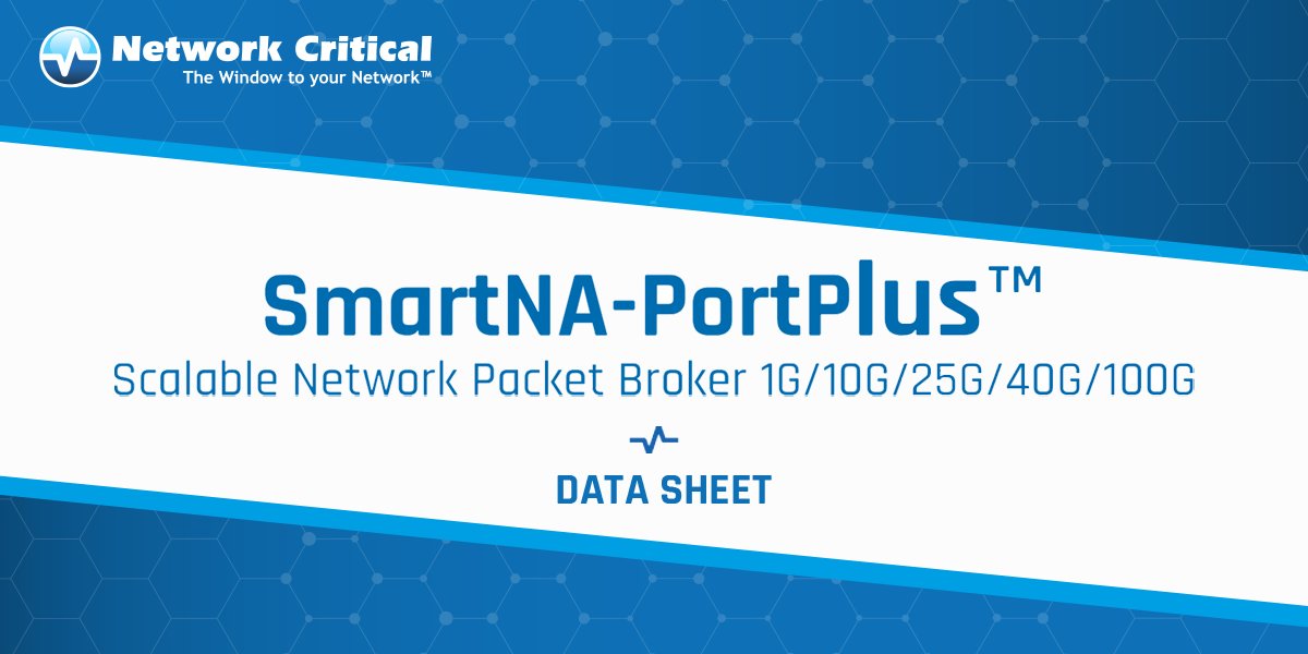 NetworkCritical's tweet photo. #SmartNA-PortPlus™ Network #PacketBroker bridges the gap between today's ultra high speed networks and existing management, monitoring and security tools.🌐⚡

Read more here 👉https://t.co/QUL6bLZSsn

#networkvisibility  #packetbroker #networkmonitoring https://t.co/kz4mXvU3hP
