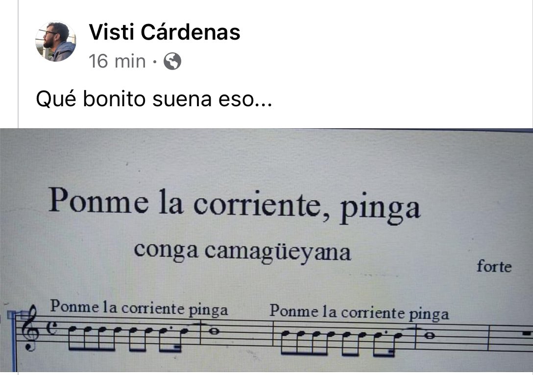 Luz_Cuba's tweet photo. #PonganLaCorrientePinga 🎶💅🏼 https://t.co/i6SE0I0kkT