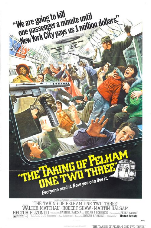 The Taking of Pelham One Two Three (1974) is a perfect comedy-thriller about a New York Transit Police captain negotiating with professional criminals who have taken a subway car hostage and demanded a $1 million ransom. Not a single wasted moment.