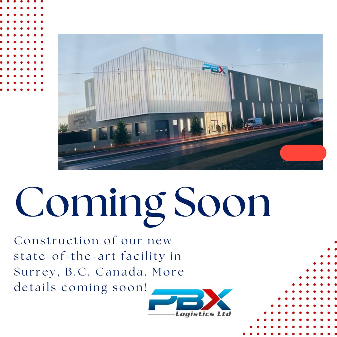 We have some very exciting news to share! The new home of PBX Logistics Ltd. Canada, will begin construction in the coming months. More details to follow... #pbxlogistics #trucking #transport #logistics #logisticscompany #supplychain #transporte #distribution #Distribuidores