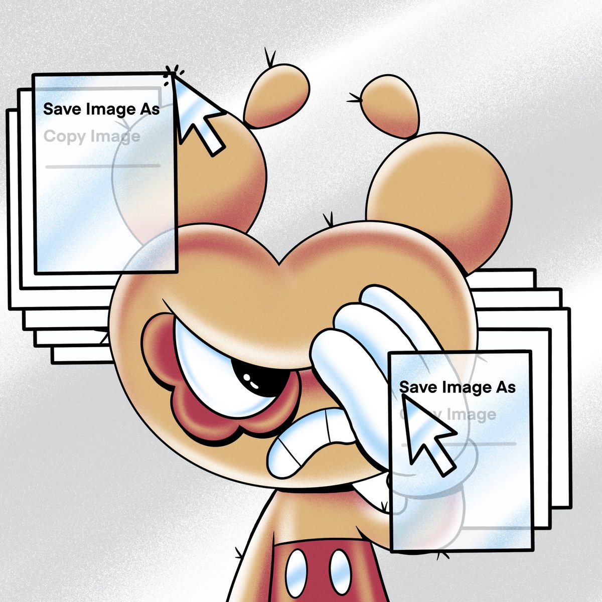 ZackRitchie5's tweet photo. 1/2 CtrlS Bep #102 🖱️ 📺
A visual capture of the most common argument in 2021, 2022 by the NFT naysayers. To hell with the right click save as. Can you prove your ownership?
⏲️Ninja Drop 10Min Window.
⏰16:50 CET
https://t.co/xRswCdai8c
#saveas #nftnaysayer #nfttwitter https://t.co/6b43VfC5Yq