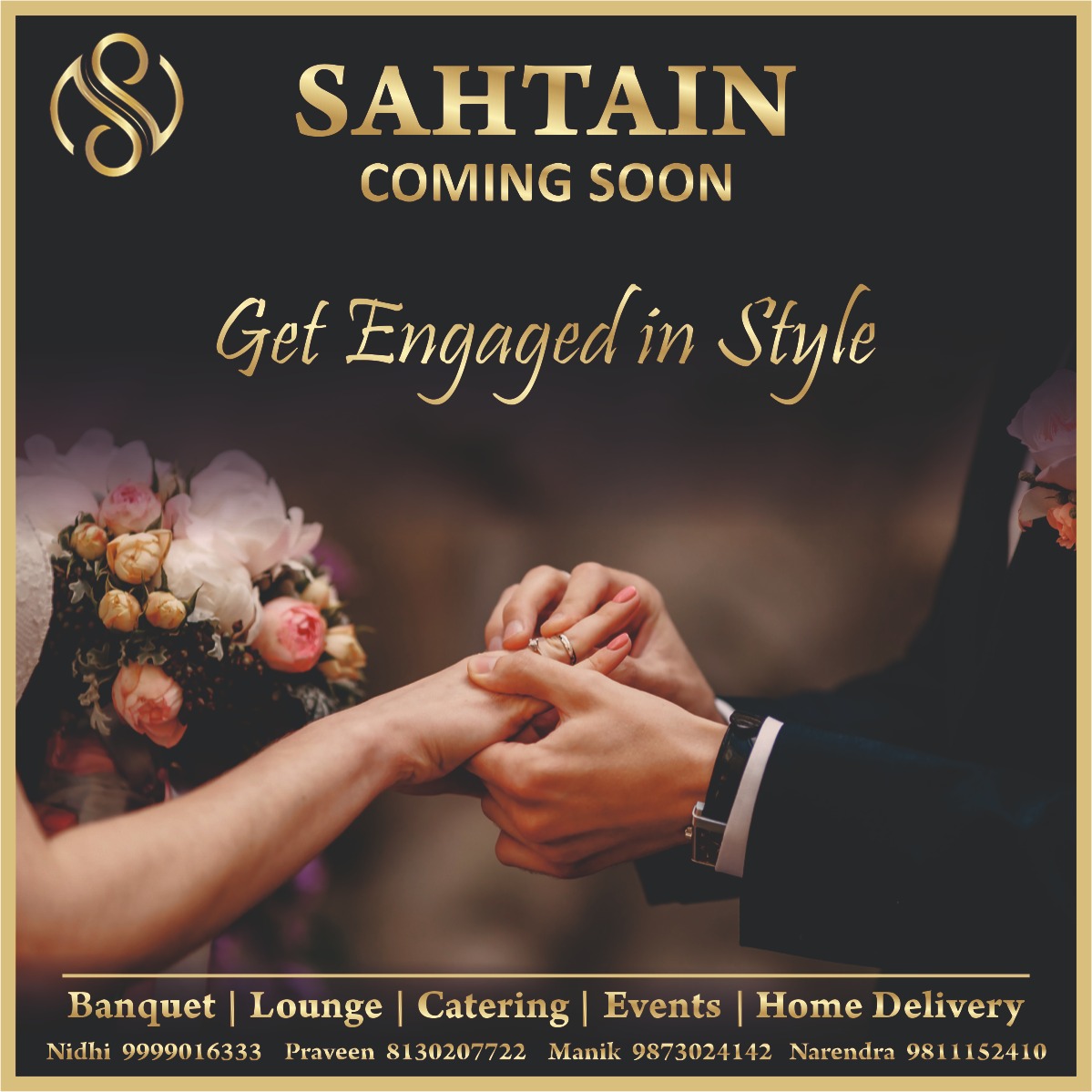 “Engagement marks the end of a whirlwind romance and beginning of an eternal love story.” 
#Sahtain brings brilliant ideas, themes and other fun elements to include in your engagement party to make your event a memorable one!  #BanquetVenue #WeddingBanquet #PartyPlace