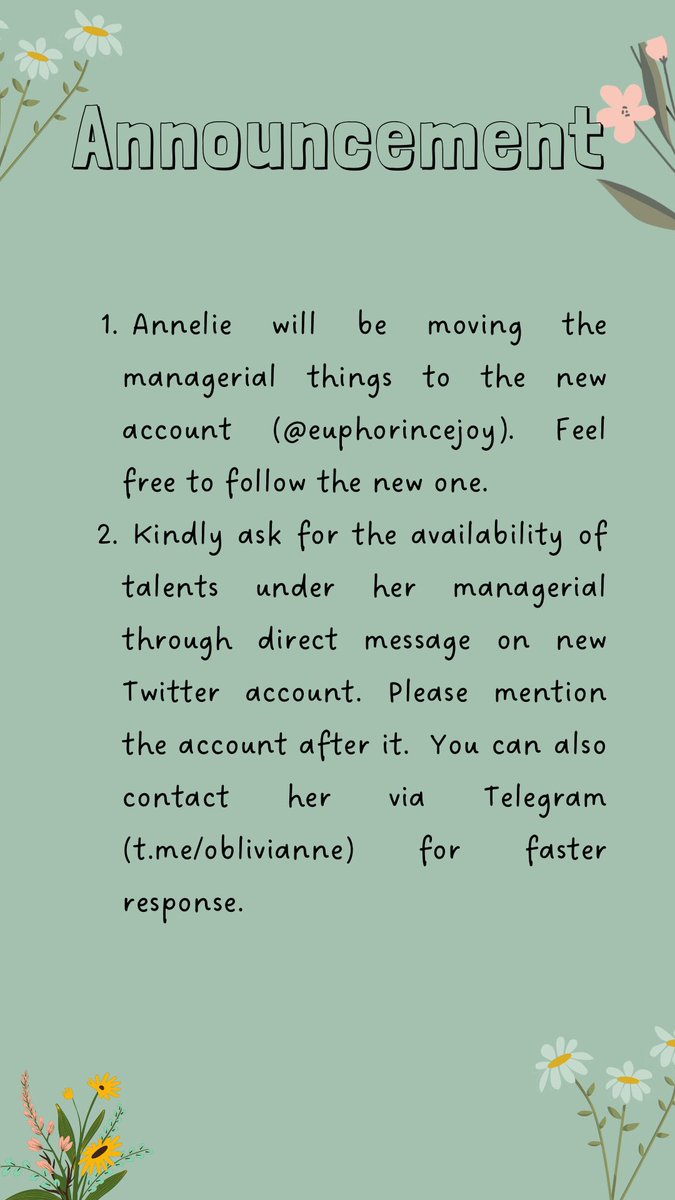 Lethologicca's tweet image. Good afternoon!

Feel free to follow me here !

Regards,
Anne.