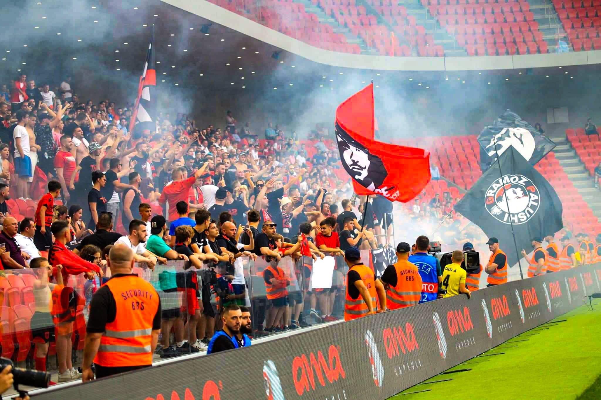 Fanatics of Football on X: KF Tirana at KF Laci #ultras #albania