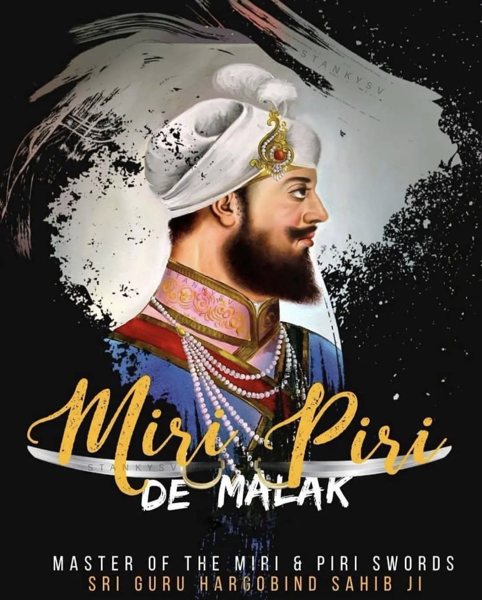harbhajanmann's tweet photo. ਇੱਕ ਥਾਂ ਕੱਠੀਆਂ ਕਰਤੀਆਂ, ਮੀਰੀ ਤੇ ਪੀਰੀ 🙏🏻
Miri Piri De Malak Sri Guru Hargobind Sahib Ji De Parkash Utsav Di Aap Sab Nu Lakh Lakh Vadhai Hove Ji 💐

#SriGuruHargobindSahibJi #parkashutsav2022
#HargobindSahibJi #ParkashUtsav #6thguru
#GuruHargobindJi https://t.co/VmOYPXEQHP