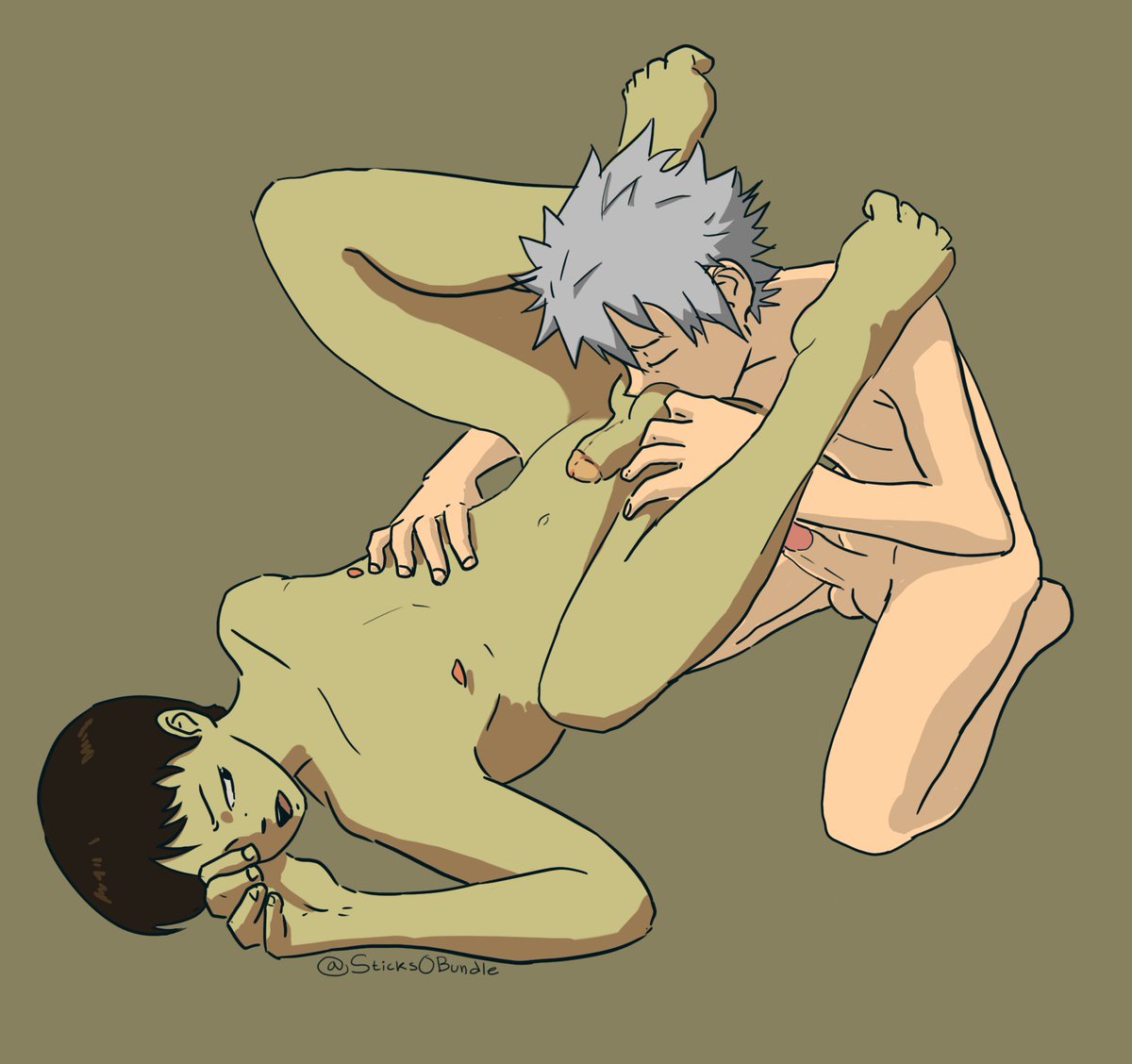 SticksOBundle's tweet photo. Shinji didn't know what he was getting into... he likes it.
#nsfw #evangelion #gay #shinji #kaworu https://t.co/klTdzRb4uK