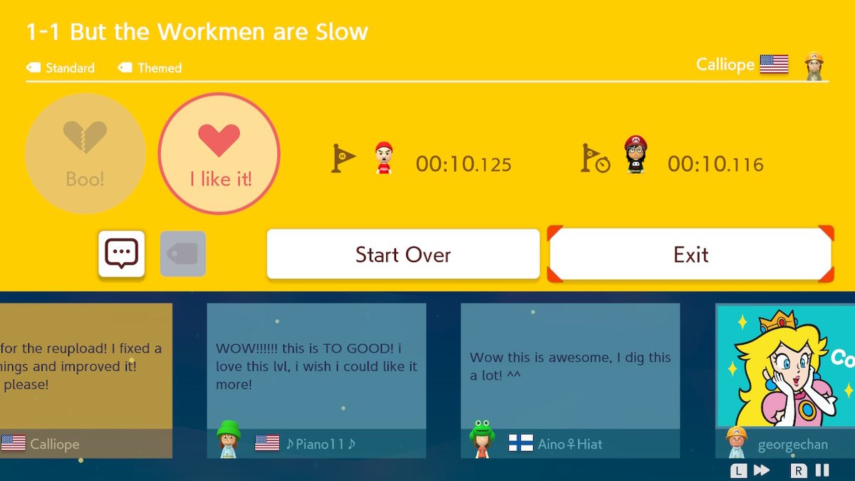 CLos64Official's tweet photo. #SuperMarioMaker2 #NintendoSwitch https://t.co/rBEWevEw8w