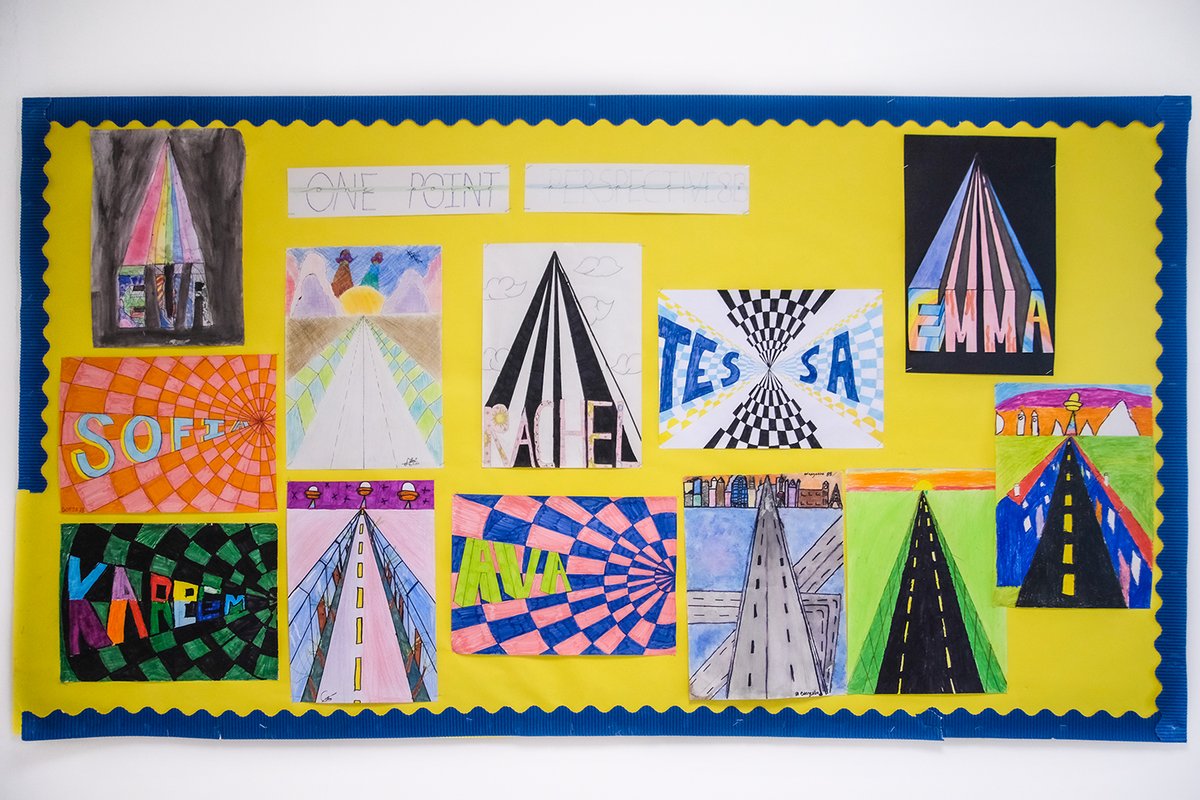 SouthViewSchool's tweet photo. One Point Perspective artworks designed by our students in Year 8 with each having its own unique style.
#southviewschool #wearesouthview #dubaischools #studenthighlights #onepointperpective #artwork #Secondary https://t.co/oohp0MzgWO