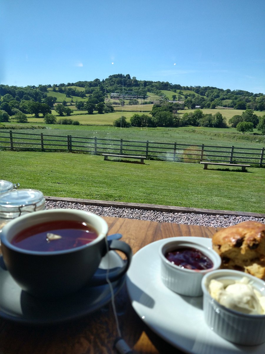 Amandine66eg's tweet photo. Just got home from Honiton after a couple of days campaigning with @AlisonEBennett for @RichardFoordLD. 20,000 steps, several hundred leaflets and a couple of hours canvassing in the beautiful Devon villages...thought we deserved one of these! #creamonfirst https://t.co/pJ2mjpUWhc