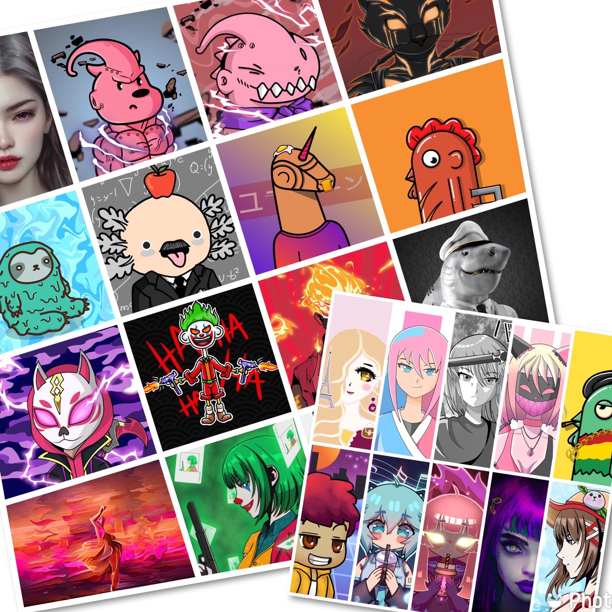 Gm #NFT lovers and artists ☀️
Who said « bear market » for NFTs too? NFT are cheaper than ever, it’s the best time for us collectors 🤘🏻
Here’s a little preview of my last treasures, see more in my whole bag: opensea.io/Octopu5

#nfts #NFTCommunity #opensea #polygon #nftart