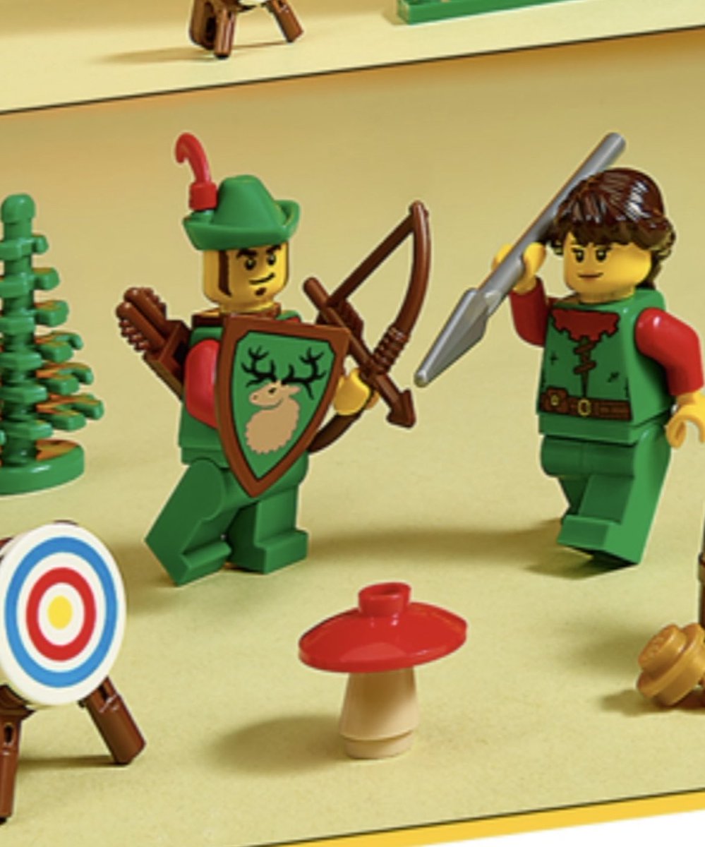jonp_rry's tweet photo. So excited about this set. Definitely looks like a print on this shield and not a sticker. @LEGO_Group #forestmen #afolwac https://t.co/H8F5N504cI