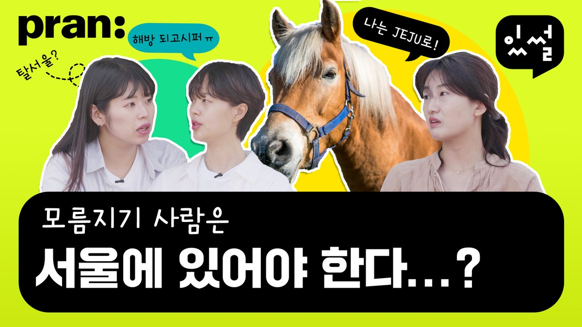 #탈서울 , 할 수 있을까...? 

탈서울 이 '밀려남'이 아닌 선택이 될 수는 없을까요?
여러분에게 '탈서울'이란 어떤 의미인가요?

youtu.be/ctApj6he29U