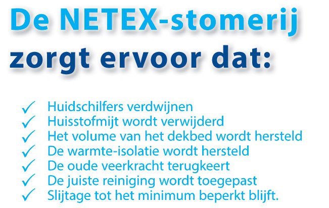 Het is weer tijd! Laat bij ons uw dekbed en beddengoed reinigen. Bij Edelstomerij Miedema is vuil en huisstofmijt verleden tijd!