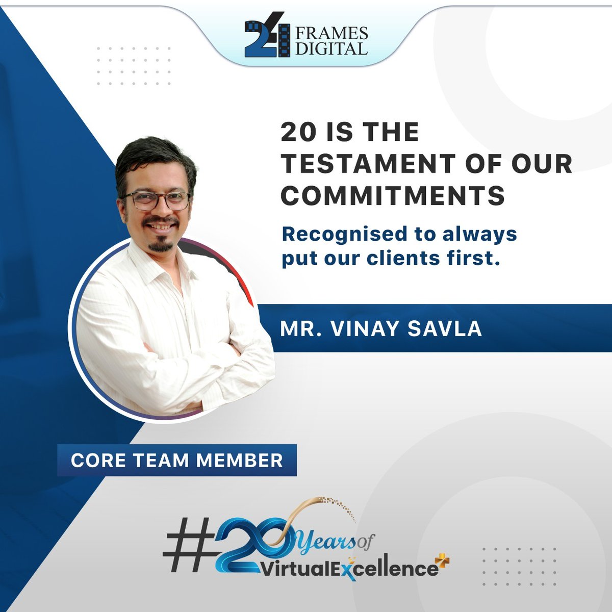 24FramesDigital's tweet image. Customer service is the cornerstone of victorious companies. Thus, we give utmost priority to the needs of our customer while leveraging the strength of digitalization.

𝐂𝐨𝐧𝐭𝐚𝐜𝐭 𝐮𝐬: bit.ly/2QPv2wy
#24FramesDigital #20YearsOfVitualExcellence #CoreTeamMember #24FD