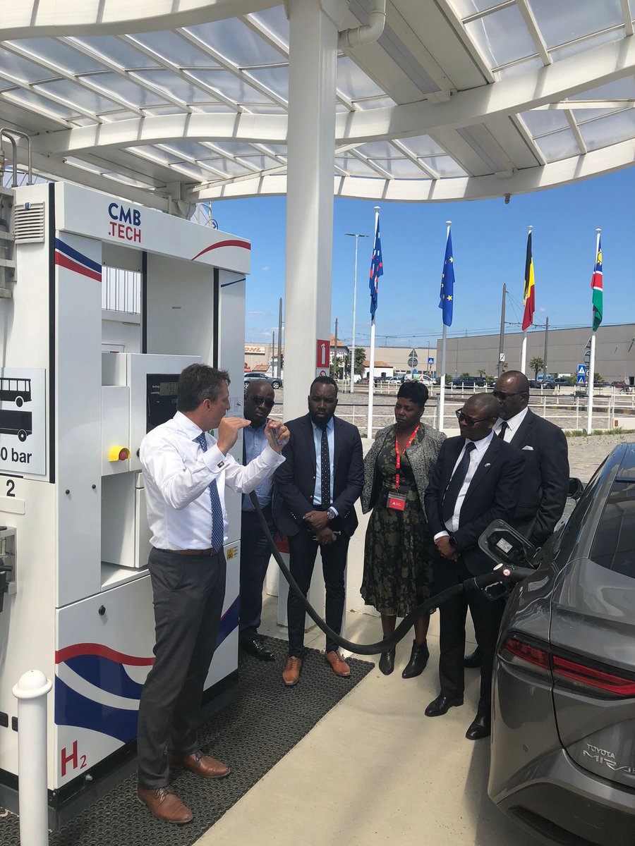A visit to CMB.Tech hydrogen demonstration hub at the port of Antwerp, during my visit to Belgium.