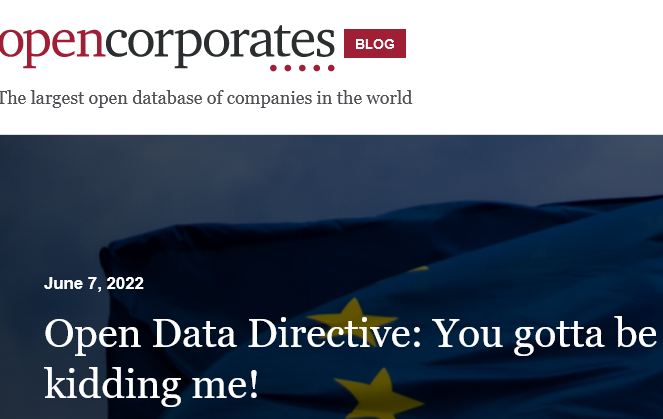 helen_access's tweet photo. "You gotta be kidding me" says Chris Taggart @CountCulture of @opencorporates in this important post on the European Commission's crazy proposal not to open company registers. Read here: https://t.co/lrWcCe4gVv
Have your say here: https://t.co/7u98Z78MbS https://t.co/tHhptirdb9