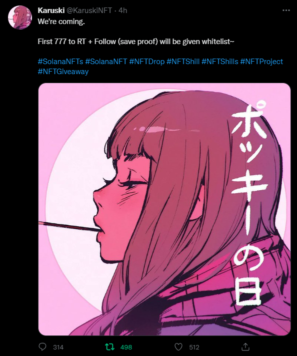 prodzai's tweet photo. @KaruskiNFT Looks like a dope project! https://t.co/SJrnjaVuQV