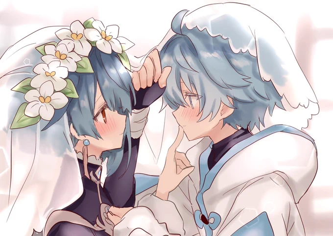 ウェディングベールろまん感じるねぇ〜〜🥰🥰🥰 