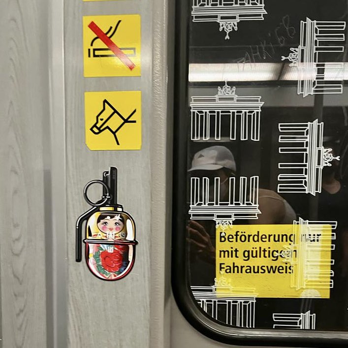 iamnoland's tweet photo. No Smoking! #SpecialMilitaryOperation #matryoshka #grenade https://t.co/MhJJfUnla9