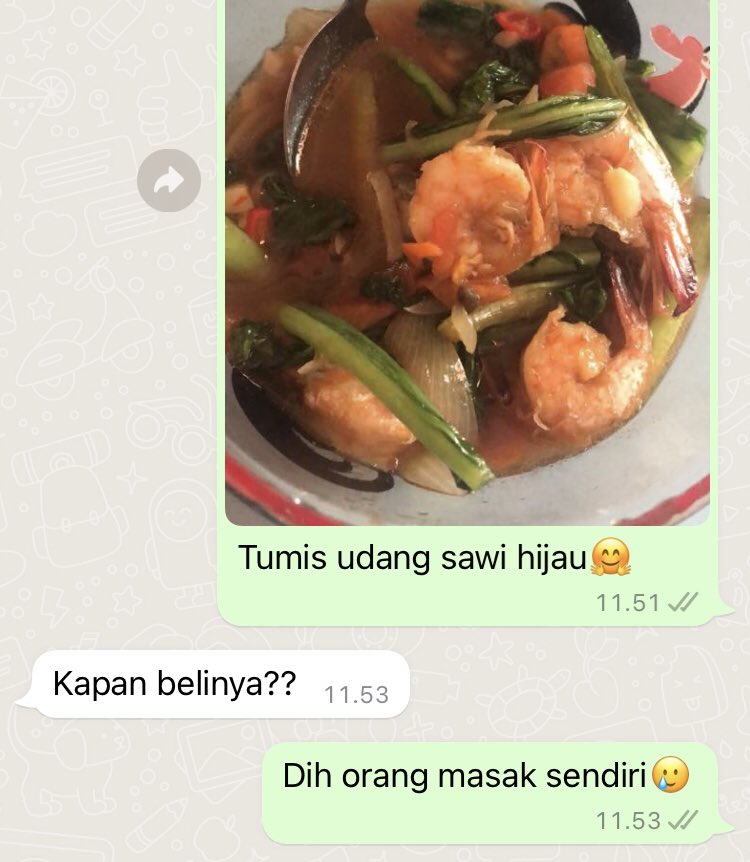 Ddhilah's tweet image. #RandomTalks with bestie. Temanya masak.