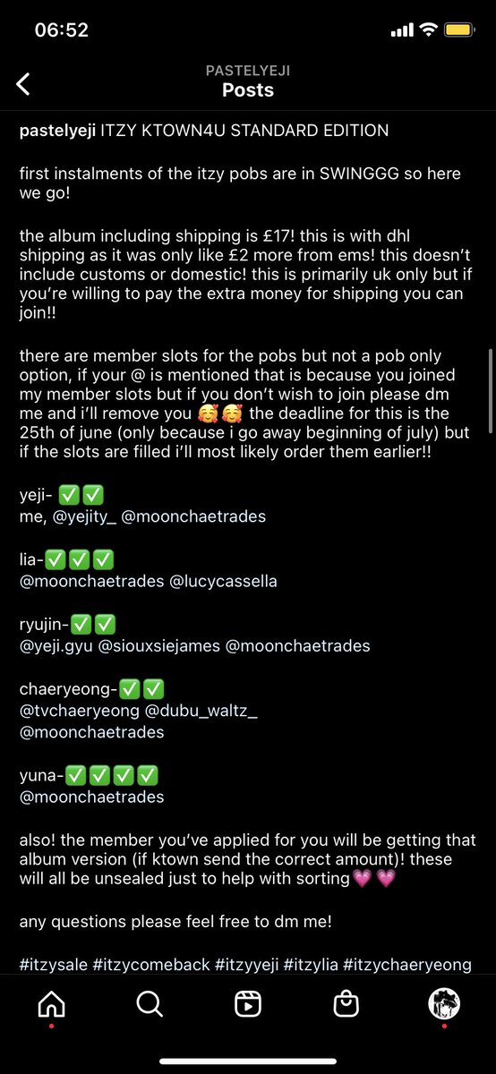 blackbyeri's tweet photo. still have loads of available slots for itzy ktown4u and makestar! #itzysale #itzyuk #wtsitzy #itzycomeback #itzycheckmate https://t.co/wOrCCtP6ph
