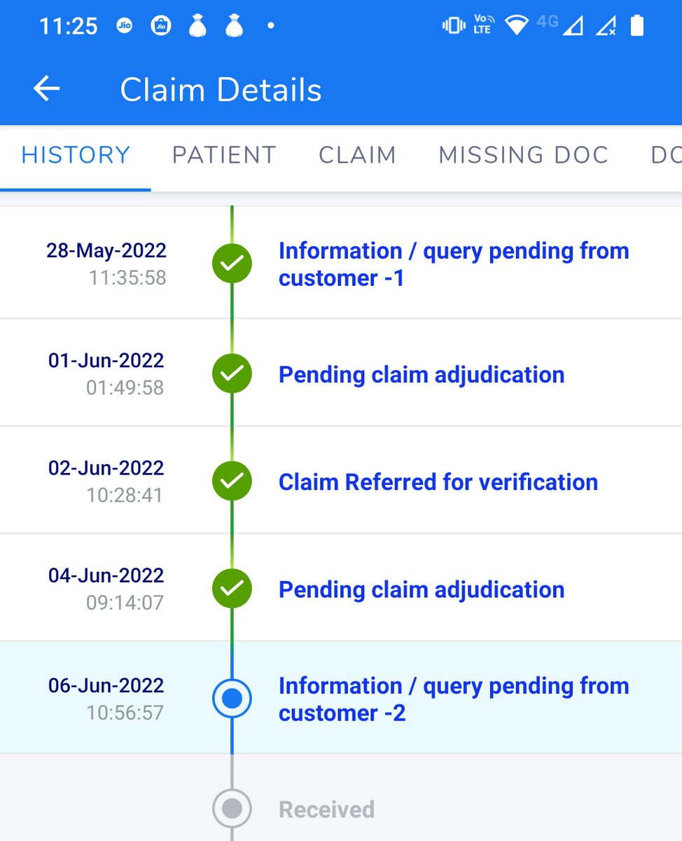abhi5535's tweet photo. @care_mediassist @MediAssistIndia Can you people work on the pending query which is due from 6th June. Claim I'd 28470952 https://t.co/ag0YlF8f3d