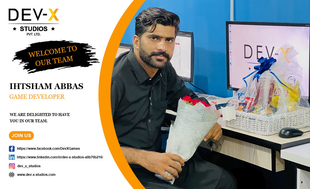 DevXStudios786's tweet photo. Dear Ahtsham Abbas Tarrar
The entire team of Dev-X Studios PVT LTD is thrilled to welcome you on board. We hope you’ll do some amazing works here!
#devxstudios #newhiring #gamedeveloper #unitydeveloper #teambuilding #teamappreciation #pvtltd #happyemployees #newcareeropportunitie https://t.co/2ebA2xsrme