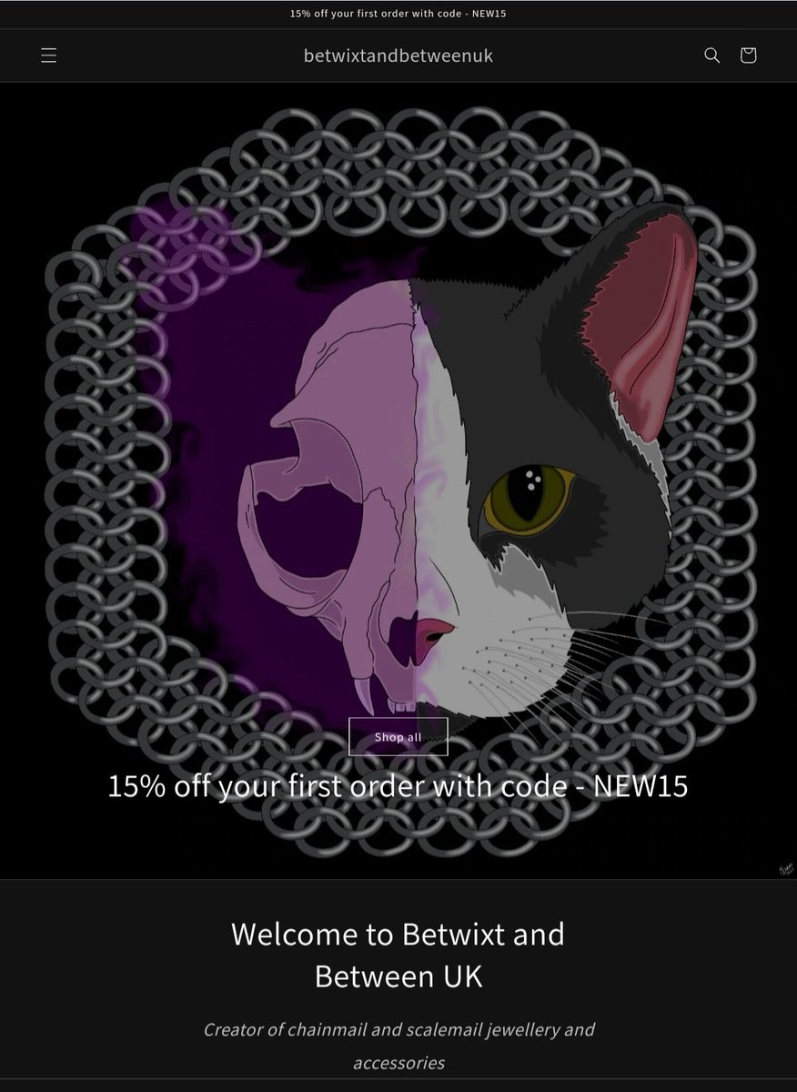 So excited to announce the launch of my own website, to celebrate all new customers can get 15% off their first purchase with code -NEW15
betwixtandbetweenuk.co.uk