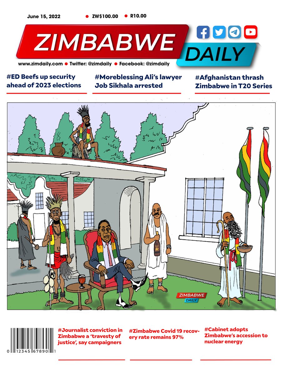 ZimDaily's tweet photo. #Zimbabwe #zimDaily #Harare #FrontPage #Bulawayo 
@ProfJNMoyo @CCCZimbabwe
@advocatemahere @nelsonchamisa @OurMDCT
@nickmangwana @edmnangagwa @DrThoko_Khupe @daddyhope
@DMwonzora @ZANUPF_Official @PacheduZW @DavidColtart
@molokele @Cde_Ostallos
@nigelchanakira @joseph_kalimbwe https://t.co/tLgMqT0OZx