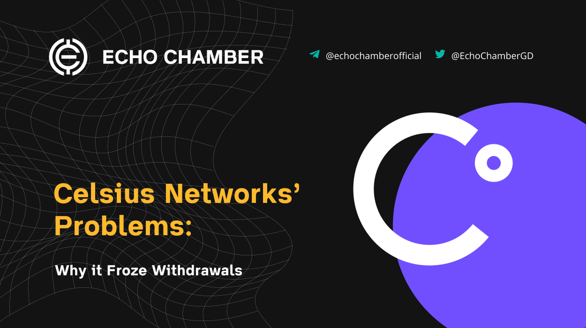 ❄️Celsius Network froze withdrawals, worsening an ongoing market downturn❄️  

🚩Red flags abounded ahead of <a href="/CelsiusNetwork/">Celsius</a>  move. If you're out of the loop we're here to help.

Everything you need to know is in the article below 👇
medium.com/@EchoChamberGD…