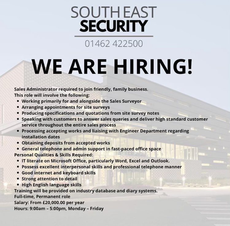 One of our partner companies is after an important person for their team! Would suit a school leaver interested in progressing. Good starting salary! <a href="/Cedars_Upper/">Cedars Upper School</a> <a href="/Challney_Girls/">Challney Girls</a> <a href="/ChallneyBoys/">Challney Boys</a> <a href="/KAKempston/">KA Kempston</a> <a href="/PutteridgeHSch/">PutteridgeHighSchool</a> <a href="/CareersHubLuton/">Careers Hub Luton</a> @CareersDenbigh