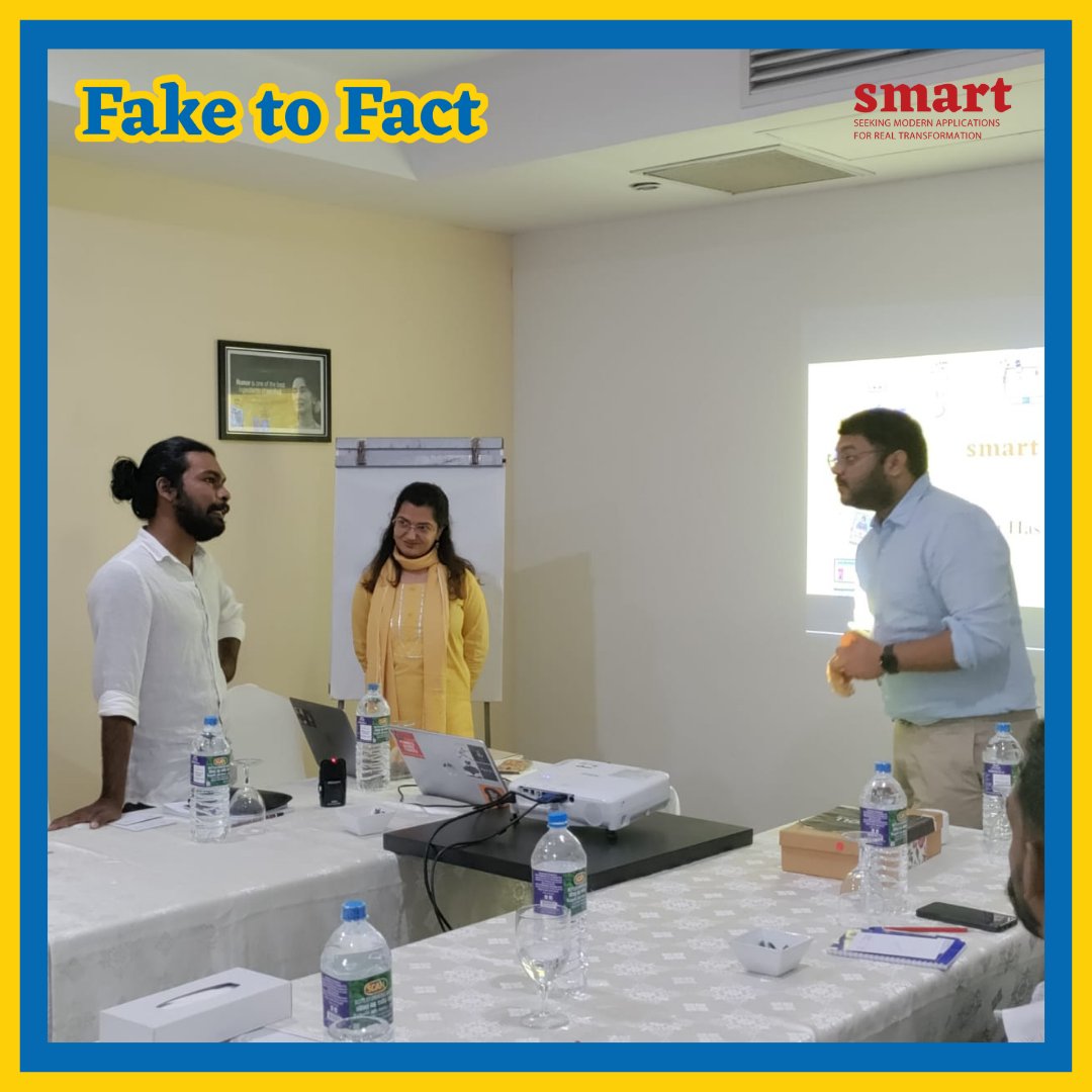 ngo_smart's tweet photo. Kickstarted 'Fake to Fact' in Sri Lanka with the first session! 

#smartngo #fakenews #media #communitymedia #rumours #misinformation #factcheck #bustthemyth #mediacoverage #medialiteracy #digitalmedia https://t.co/IimPl2A1Hj