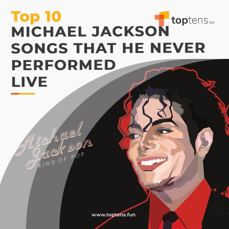 toptens_fun's tweet photo. Soon it will be 13 years since the king of pop passed away, so let's take a look at the songs Michael Jackson never performed live! #MichaelJackson  #MichaelJacksonForever  #KingOfPop #toptensfun