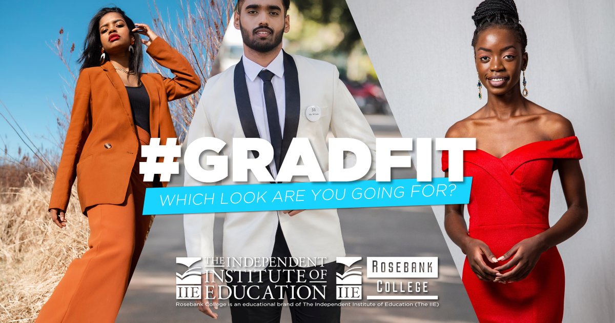 Rosebank_Int's tweet photo. It is still graduation season and we are counting down to IIE Rosebank College Braamfontein's graduation ceremony.
We have some #GradFit inspiration for you.
#IIEGraduations #ClassOf2021 #GraduationSeason https://t.co/whRuHhEriC
