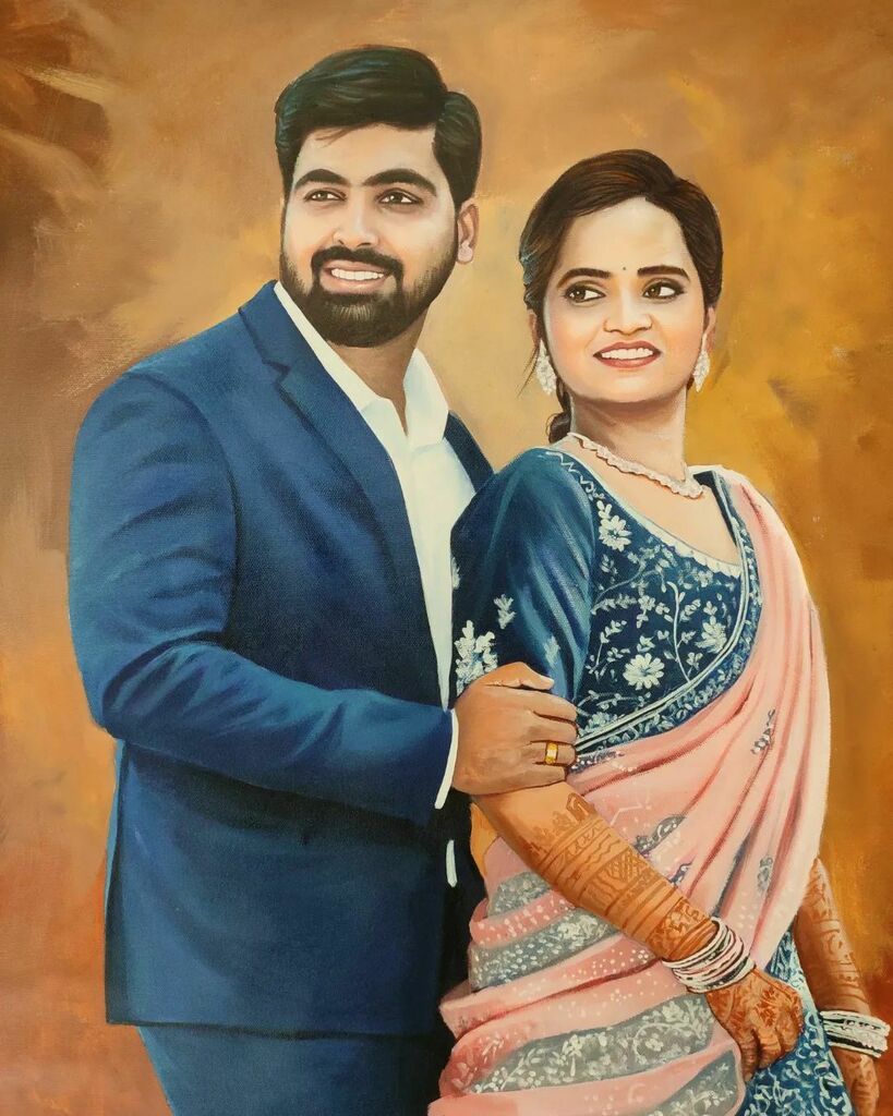 paintphotograps's tweet photo. A beautiful moment, An elegant engagement gift 📦
A classy gift that stands out!
Medium: Oil painting on canvas 🎨
Size: 24 inches x 20 inches
.
.
.
#love #romance #lifeisbeautiful #moments #portrait #painting #portraitpainting #portraitart #custommad… https://t.co/FJIieh6AjU https://t.co/wTIY7Dk3B1