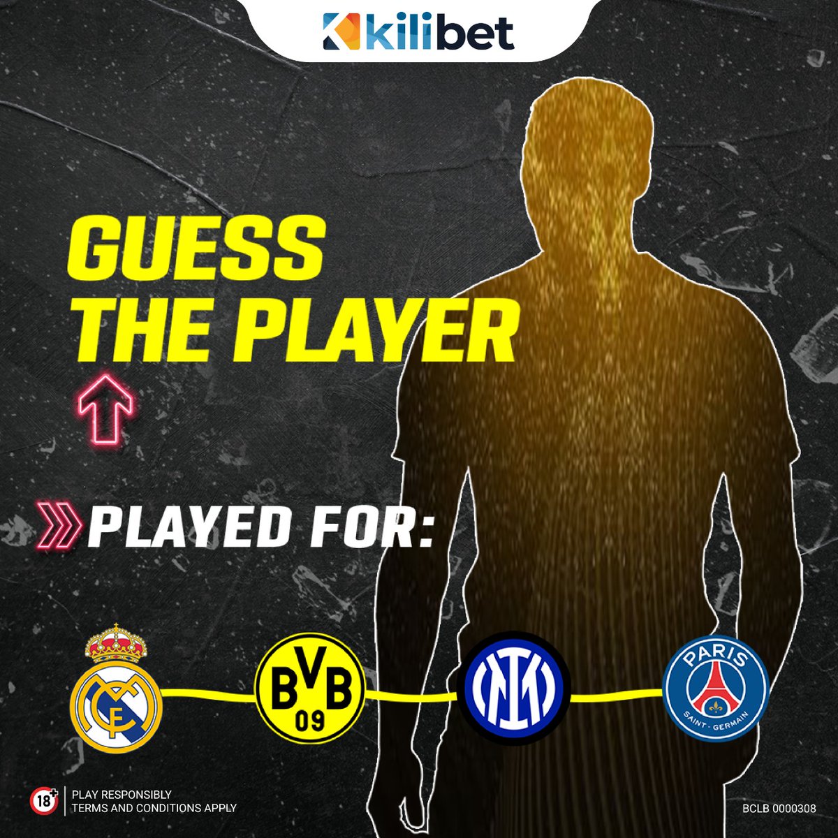 Predict the name of the player and get the 50kes free bet for the first 20 correct predictions.
CONDITIONS:
 RETWEET,LIKE AND COMMENT  THE CORRECT ANSWER 
Only comments published in the comments section qualify without EDITING.