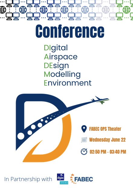 fracsaero's tweet photo. 🇫🇷🇪🇸✈️ SAVE THE DATE (&amp; the hour!)
👀CONFERENCE DIADEME🌱 Speaker: #FaridZIZI
#DIgital #AirspaceDEsign Modelling #environment 
 📅Wednesday June 22 
🕰 2:50PM - 03:40PM 
📍#FABEC OPS Theater @WorldATM_now - #Madrid - #Spain 
DIADEME? 🎞 https://t.co/tEul8lOBvN https://t.co/EQJQLeXIDG