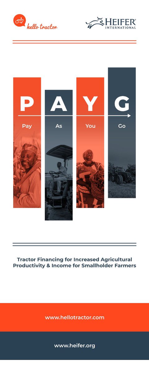 Iamturyamusiima's tweet photo. This is an innovative tractor financing service that is envisaged to transform agriculture for smallholder farmers in Uganda and Africa as a whole.
@Heifer_Uganda @Heifer @HelloTractor 
#HeiferTractorFinancing
#HeiferPayAsYouGo https://t.co/6YV54Qdyxa