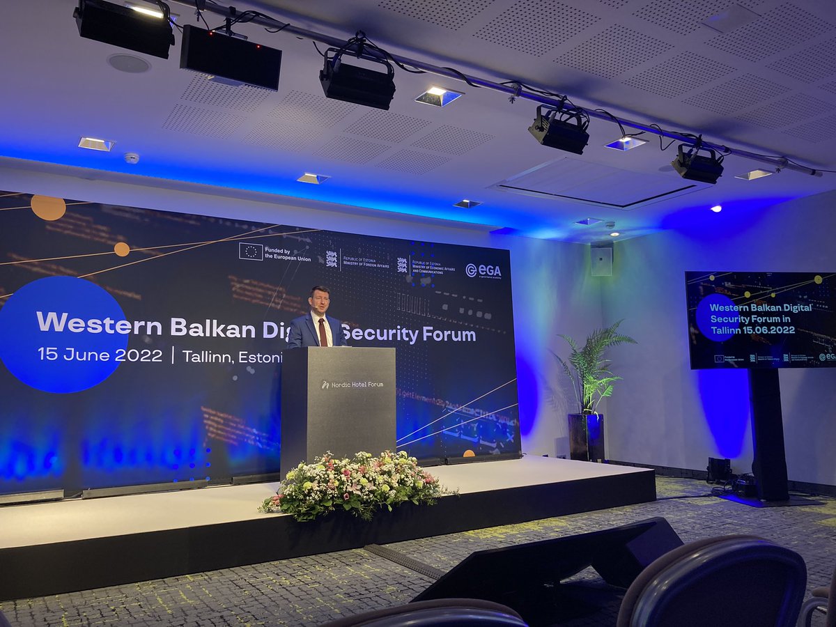 Iris_deGroot's tweet photo. @vseviov during the opening of the #WesternBalkan digital security forum: “It is a grave mistake to take our focus off #Ukraine, depending on how this war ends it will shape #EU security for at least a generation”. https://t.co/5kKOBVvzDv