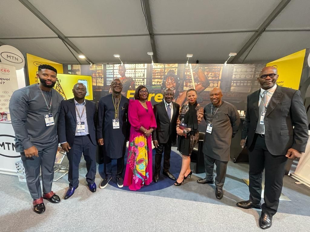 MTNGroup's tweet photo. That’s a wrap from us at #AFC2022. We demonstrated our commitment to digital &amp; financial inclusion &amp; paving the way for deployment of new technology such as 5G. Accessible #connectivity is the lifeline of modern societies &amp; a human right.
@MTNCotedIvoire 
#DoingGoodTogether https://t.co/KfXjBmUs60