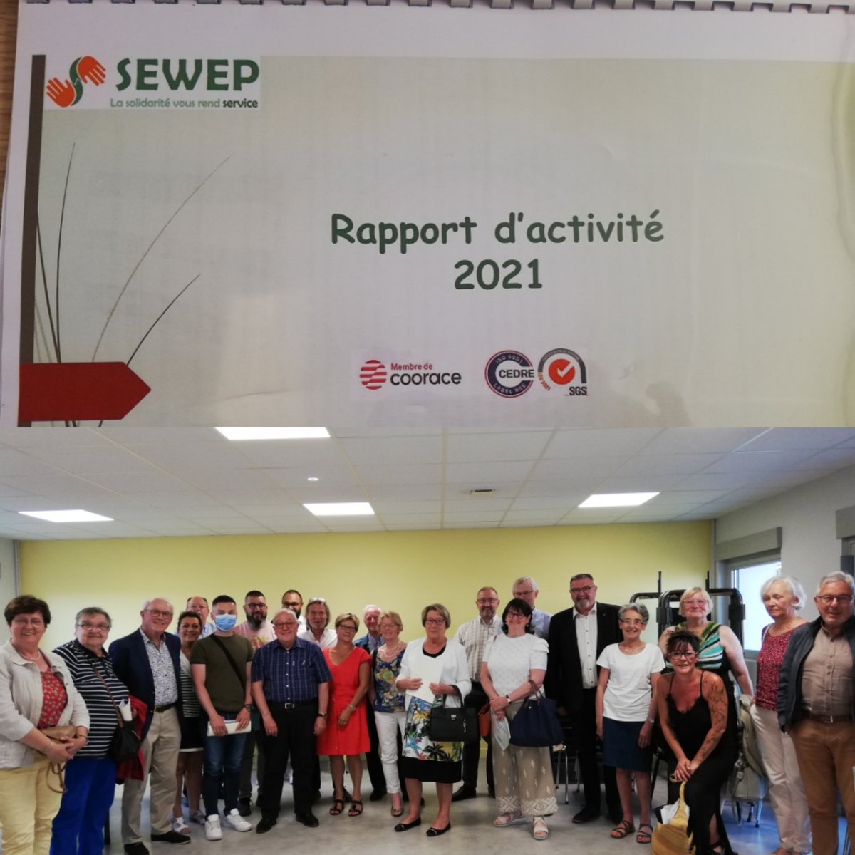 Finir la journée avec un bel échange partenarial à l'assemblée générale de #SEWEP 👍👍. On poursuit bien sûr en 2022 la coopération au bénéfice de ceux qui en ont le plus besoin #poleemploihaubourdin #AvecPoleEmploi #insertion #IAE <a href="/dorotheDELCROIX/">Dorothée DELCROIX</a> <a href="/MSavary_PE/">Murielle Savary</a>