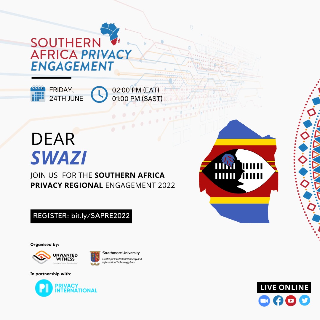 Hello Swazi
#SAPRE2022
#PSA2022
#PrivacyMatters