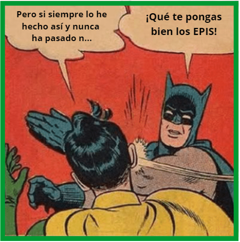 proalting's tweet photo. ¡Buenos días!

Empezamos el miércoles con un #MemePRL, algo que seguro que más de una vez se les ha pasado por la cabeza a los #prevencionistas 🙈

Pero ya sabéis, si Batman lo dice, habrá que hacerle caso ⬇️ https://t.co/e6TSvtNoRF