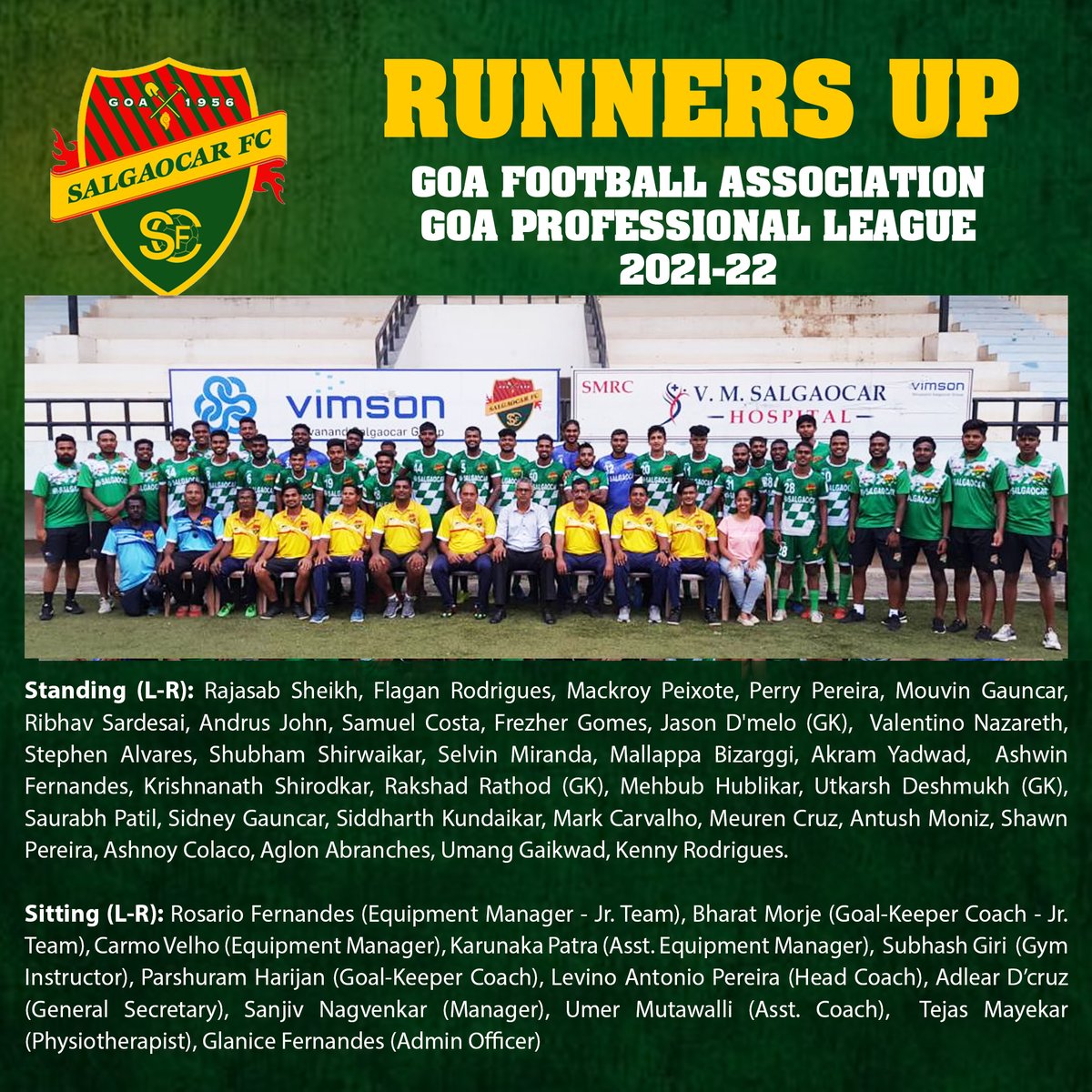 Salgaocar FC tweet media