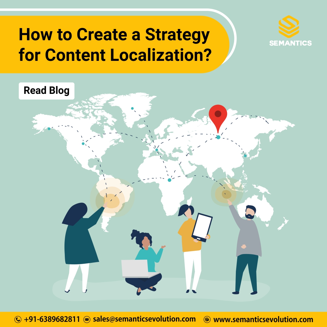semantics_evoln's tweet image. Localization is that powerful approach that allows you to enter new markets in a scalable, manageable, and sustainable manner. 
Semantics professionals are genuine &amp;amp; competent localization service experts  contact us at +91-6389682811  
#localization #localizationexpert