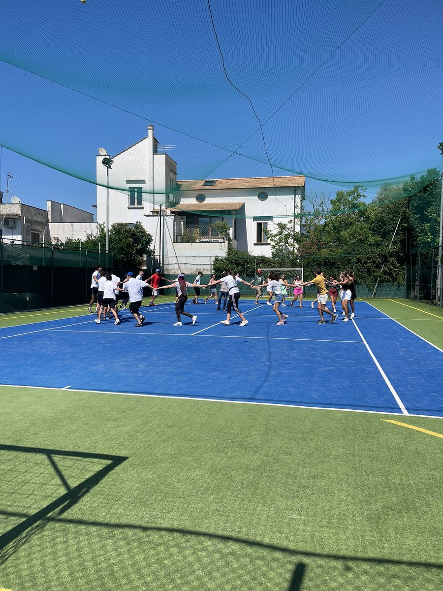DrKayThomas1's tweet photo. Take some good with you…

These words were spoken by Gloria, VP of the ALMA Cooperative Sociale. They are a cooperative focused on helping disabled children and the elderly. Our students participated in exercises, raced the other kids and had a good time in the heat. https://t.co/V86Pnnmrm6