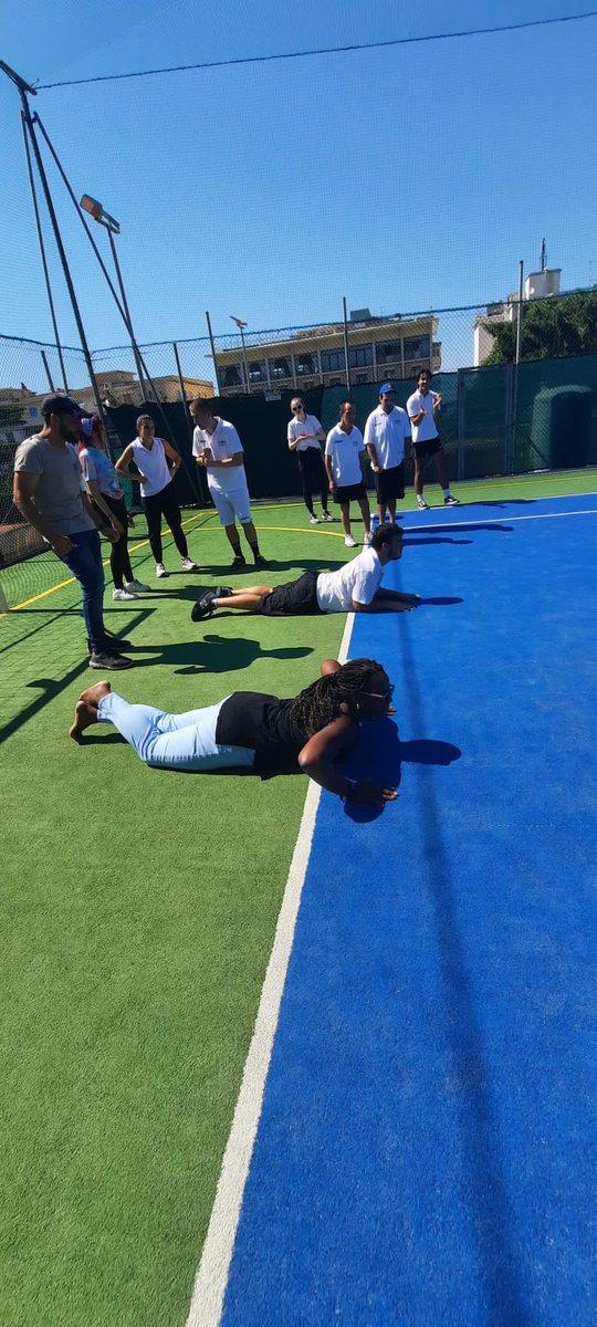 DrKayThomas1's tweet photo. Take some good with you…

These words were spoken by Gloria, VP of the ALMA Cooperative Sociale. They are a cooperative focused on helping disabled children and the elderly. Our students participated in exercises, raced the other kids and had a good time in the heat. https://t.co/V86Pnnmrm6