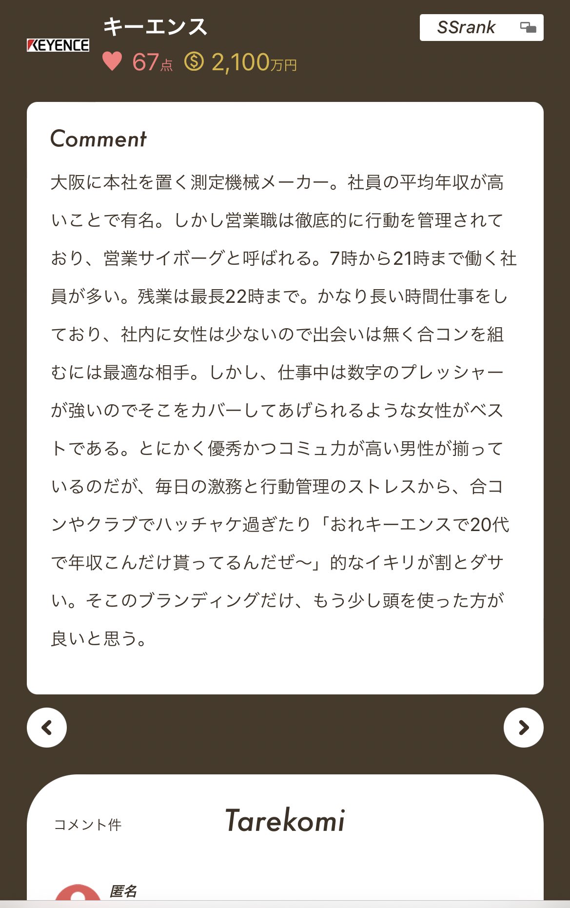 Fランちゃん 恋愛四季報編集部 絶賛募集 キーエンス男の合コンや恋愛に関するタレコミ 今はこんな感じですが追加のネタを募集してます どこのエリアに多く生息しているか どんな合コンをやっているか 彼氏にするとどうなの 的なタレコミぜひ Fランちゃん 恋愛四季報編集部 絶賛募集 キーエンス男の合コンや恋愛に関するタレコミ 今はこんな感じですが追加のネタを募集してます どこのエリアに多く生息しているか どんな合コンをやっているか 彼氏にするとどうなの 的なタレコミぜひ