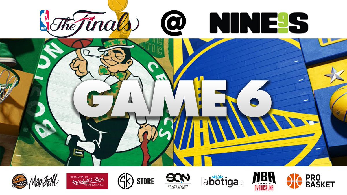 realmikekicks's tweet photo. Zapraszam w nocy z czwartku na piątek do NINE's na wspólne oglądanie 6. starcia Celtics z Warriors! 🏀🏆

Link do wydarzenia: https://t.co/7BDDFFbAeA

Bilety w cenie 30 PLN dostępne tu https://t.co/0EflU0Jbgu

@MadBall_PL @skstore_pl @SQNPublishing  @probasketpl #nbapl  #koszwwa https://t.co/BSy41Zy8o1